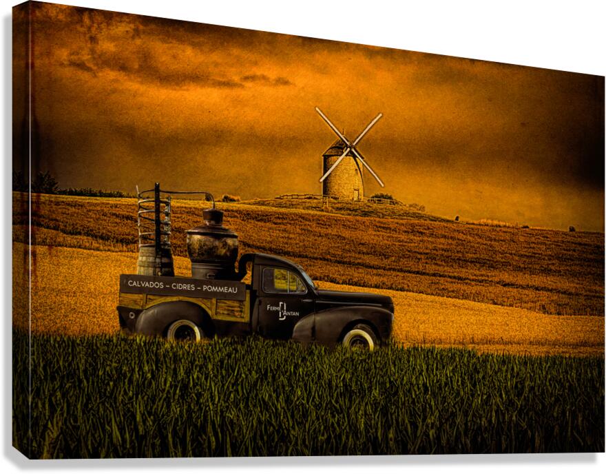 Mont St. Michel Windmill Canvas Print