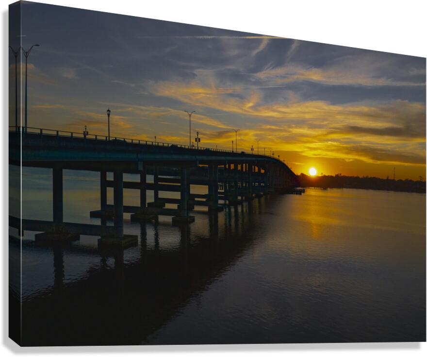Granada Bridge Sunset Canvas Print