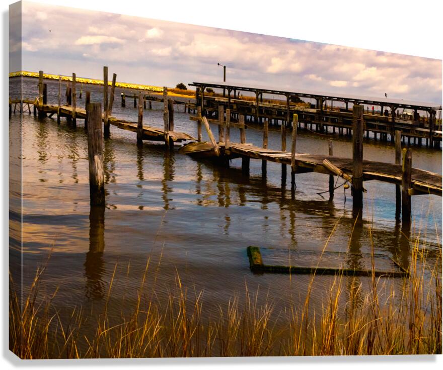 Dilapidated Old Dock Canvas Print