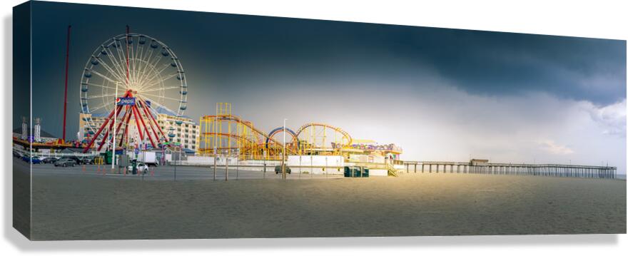 Ocean City Maryland Amusement Park and Pier Canvas Print