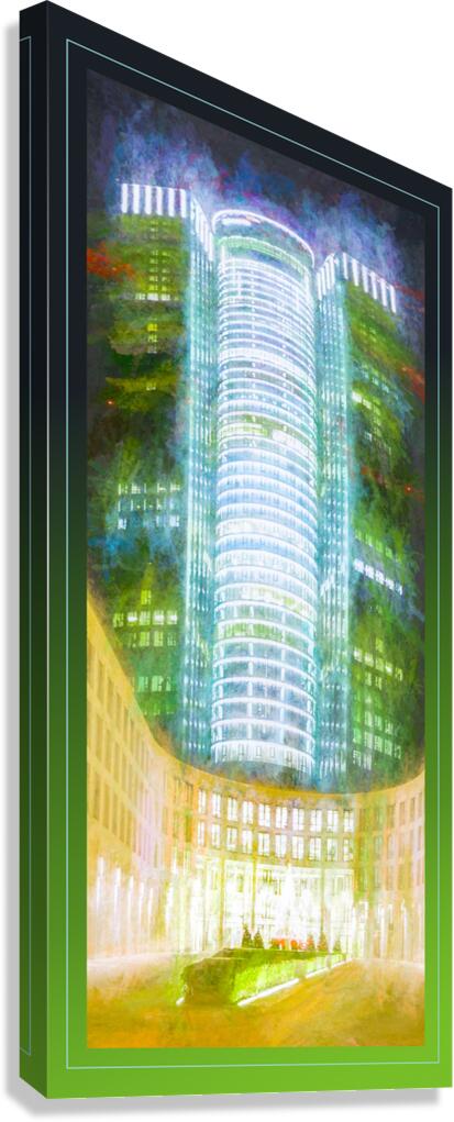 Frankfurt Skyscraper Tower 185 Abstract Canvas Print