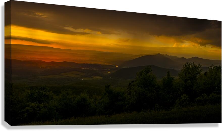 Mills Gap Overlook Sunset Canvas Print