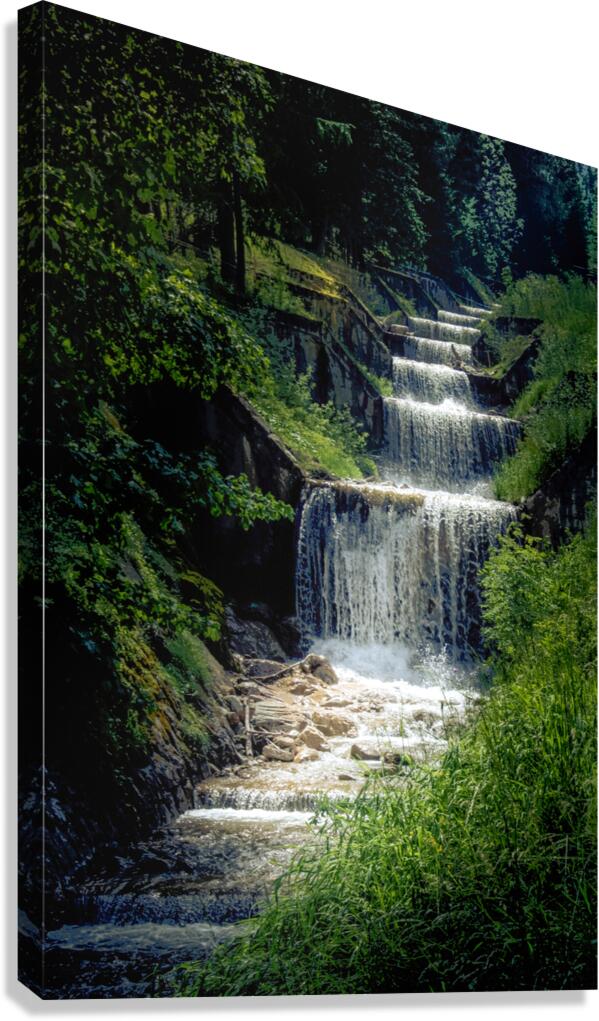The Dolomite Waterfall Cascade Canvas Print