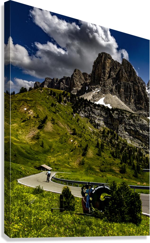 Val Gardena Mountain Sign Canvas Print