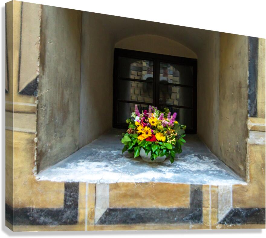 Rothenburg ob der Tauber Window Canvas Print