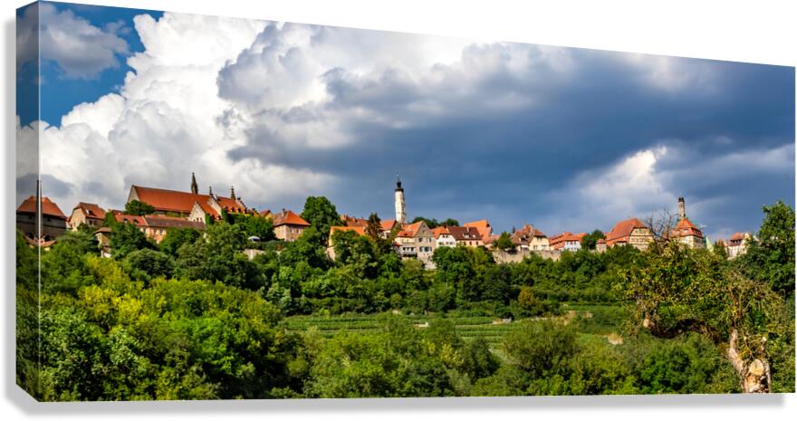 Rothenburg ob der Tauber Horizon Canvas Print