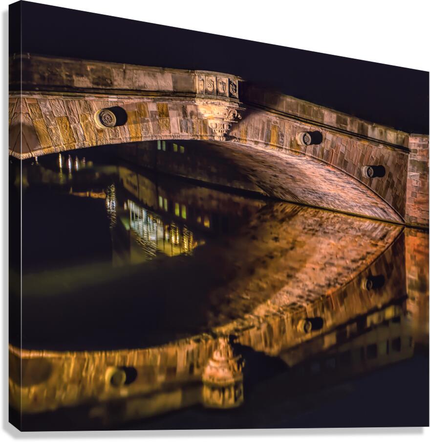 Fleisch Bridge Nuremberg Germany  Canvas Print