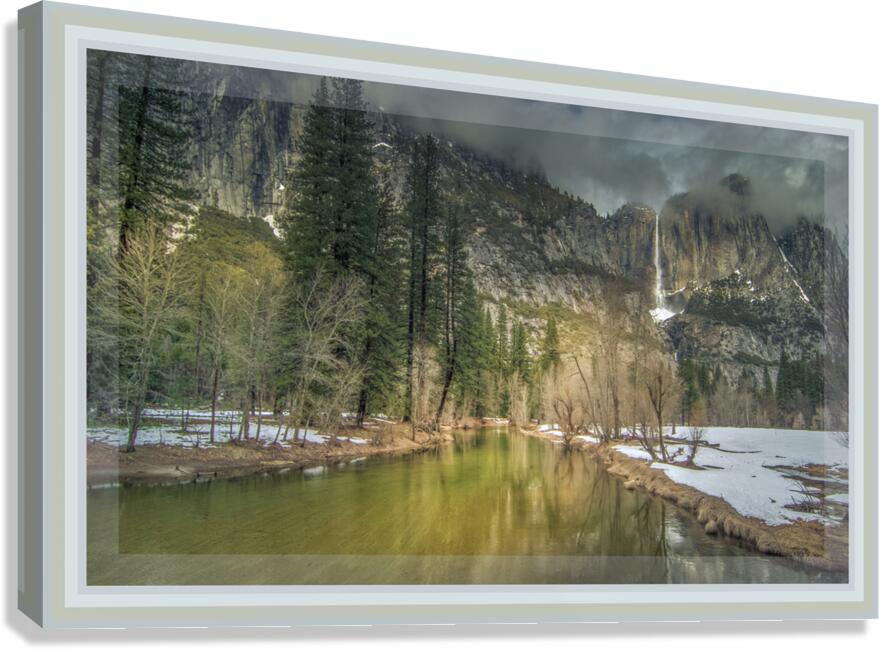 Bordered Yosemite Tunnel View Canvas Print