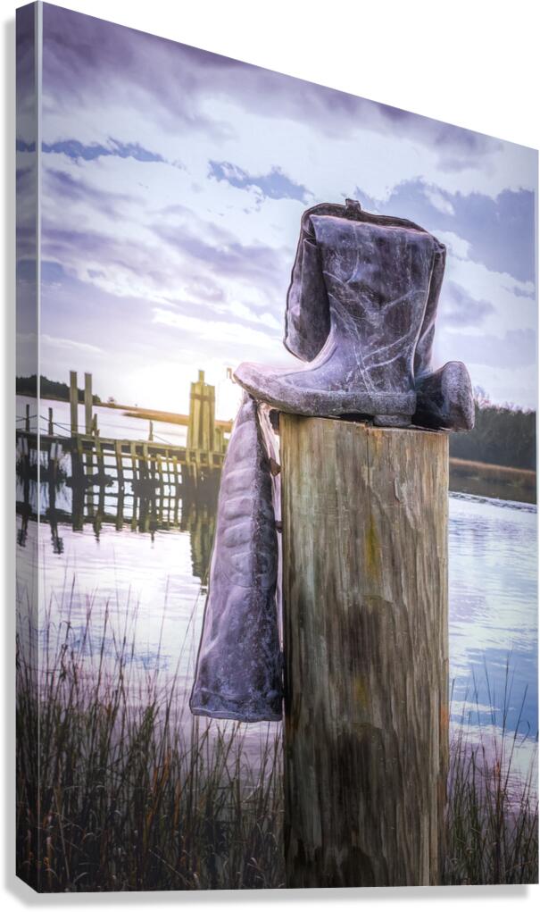 Seamens Memorial Boots Canvas Print