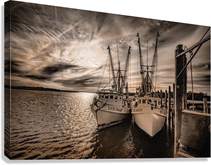 Luck Chalm and Miss Marilyn in Edisto Canvas Print