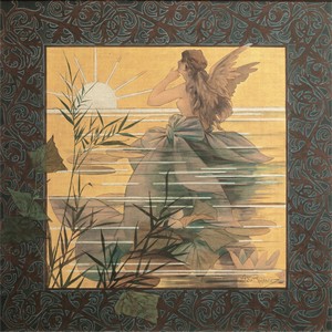 Alexandre-de-Riquer---Winged-nymph-at-sunrise