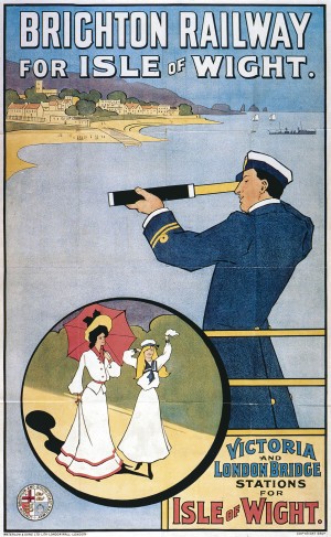 Brichton Railway for Isle of Wight poster