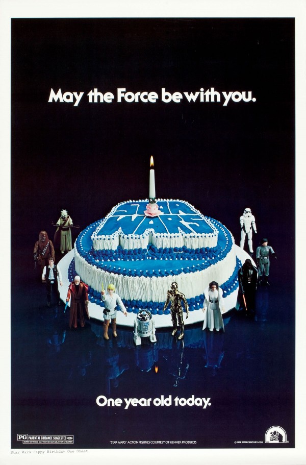 1978 Star Wars Birthday Cake Poster Print