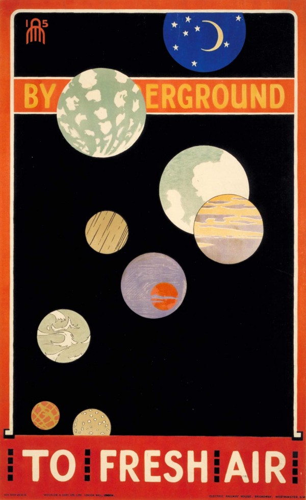 By Underground To fresh Air poster 1915 Print