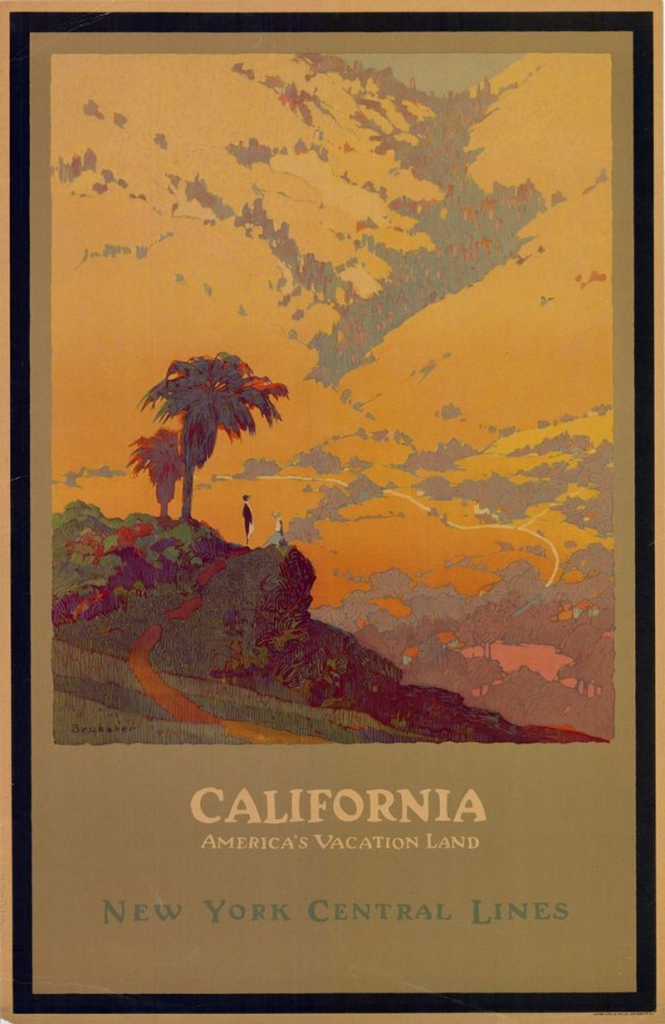 California American Vacation Land Print