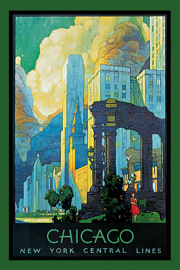 Chicago vintage poster Print