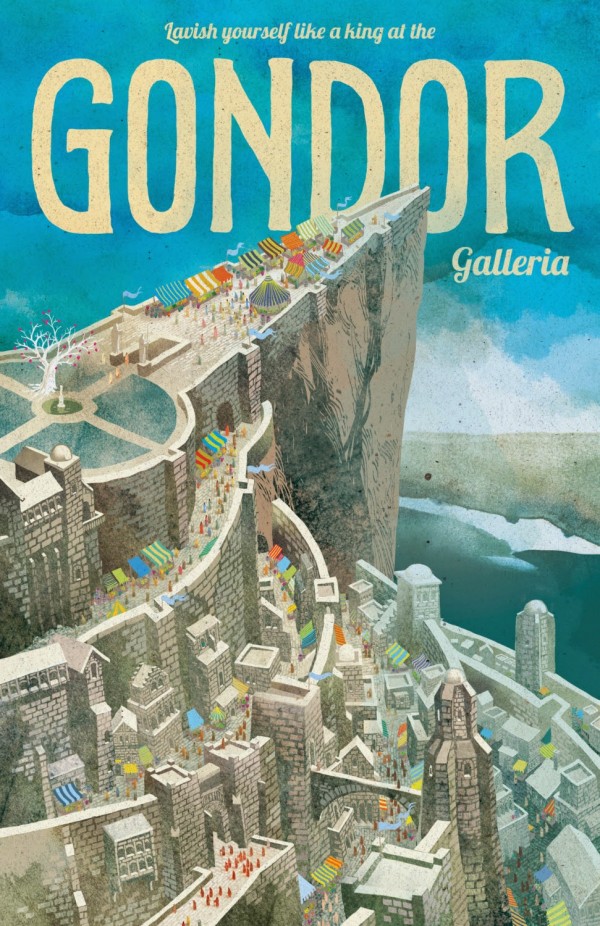 Gondor vintage poster Print