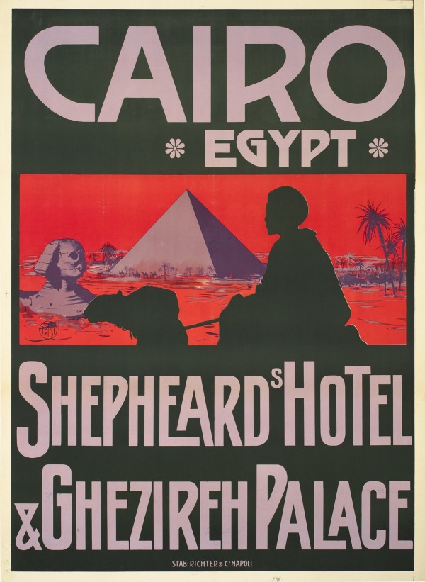 Shepheards Hotel, Cairo, Egypt Print