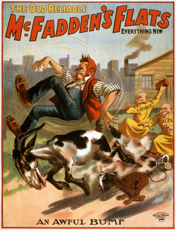 The old reliable McFadden flats, performance poster, 1902 Print