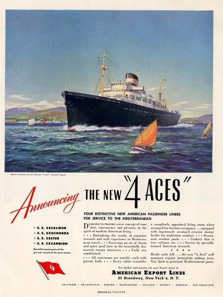 Cunard Line Print