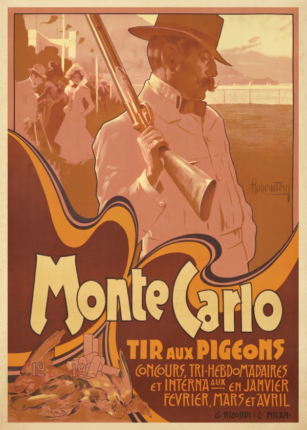 Monte Carlo Tir Aux Pigeons Print