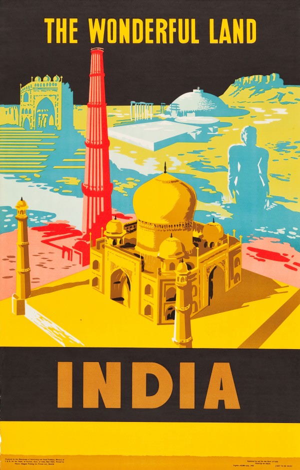 The Wonderful Land India Travel Poster Print