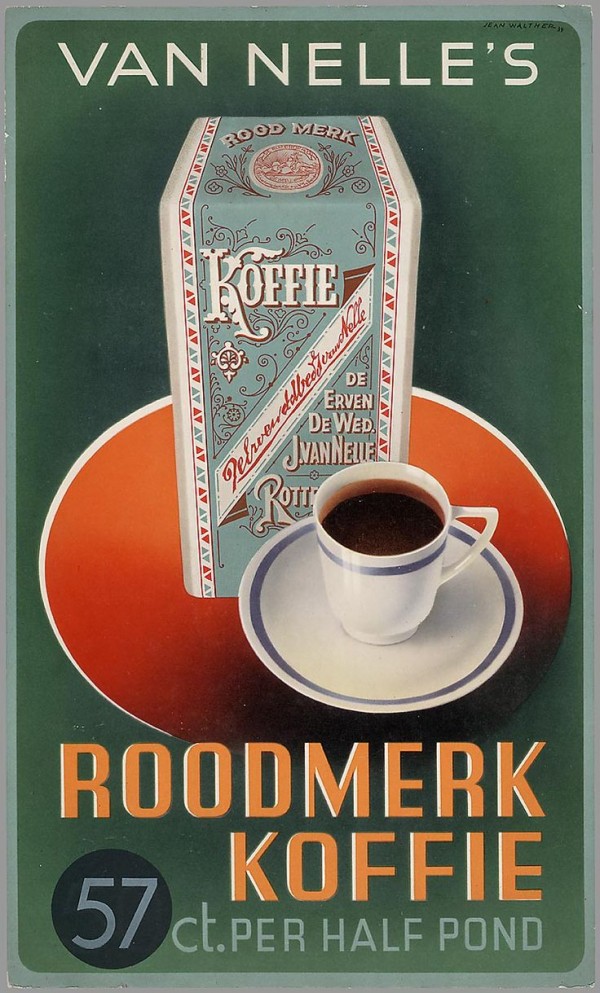 Vintage poster for Van Nelle Roodmerk Koffie Print
