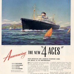 Cunard Line Print