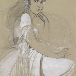 Jaroslava Mucha by Alphonse Mucha Print
