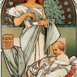 Nestle by Alphonse Mucha Print