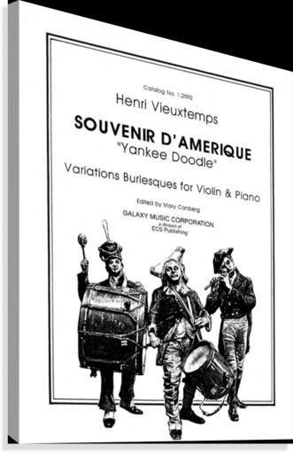 Souvenir d'Amerique Canvas Print