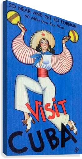 Visit Cuba Canvas Print