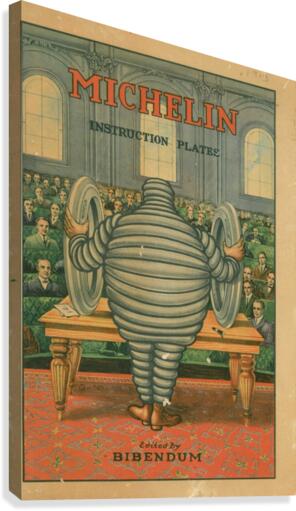 Michelin Instruction Plates Canvas Print