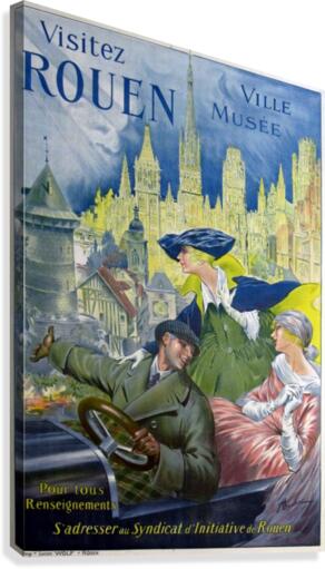 Visitez Rouen Canvas Print