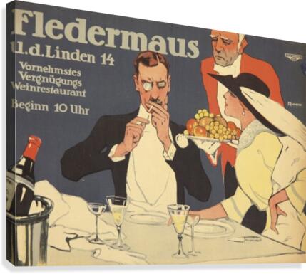 Fledermaus Canvas Print