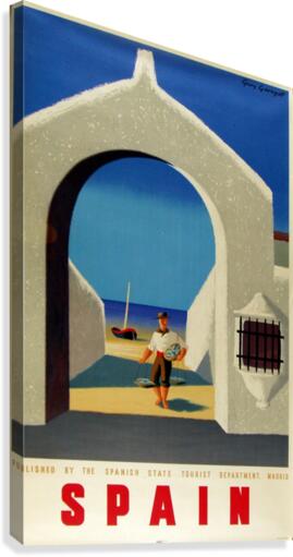 Spain fisherman Canvas Print