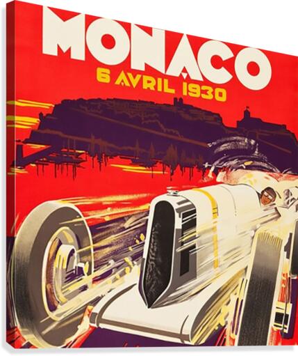 Monaco April 1930 Canvas Print