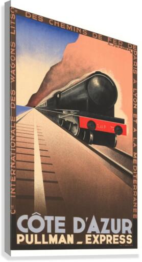 Cote D'Azur Pullman Express Canvas Print