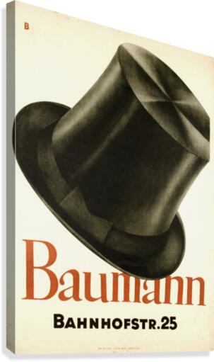 Bauman Hat Canvas Print