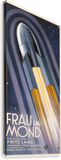 Frau im Mond Canvas Print