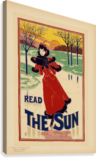 Read The Sun Canvas Print