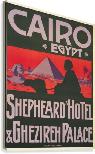 Shepheards Hotel, Cairo, Egypt Canvas Print
