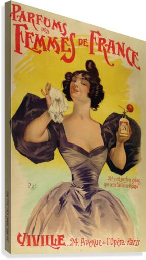 Parfums de femmes de France  Canvas Print