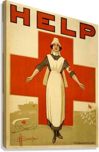 World War Propaganda Poster Canvas Print