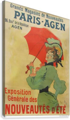 Grand Magasins de Nouveautes Paris Agen poster Canvas Print