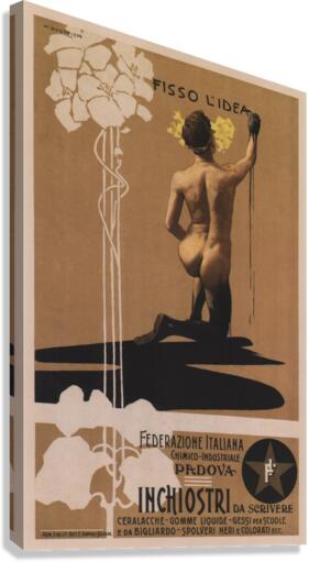 Fisso lidea poster Marcello Dudovich 1899  Canvas Print