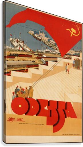 Odessa vintage travel poster  Canvas Print