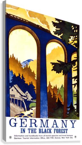 Germany Vintage Travel Poster  Canvas Print