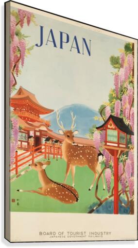 Vintage Travel Poster in 1930 for Japan  Canvas Print