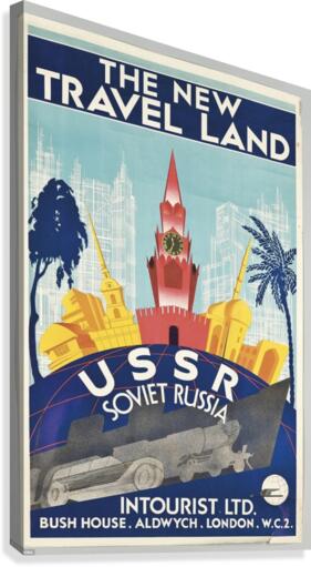 USSR Soviet Russia The new travel land  Canvas Print
